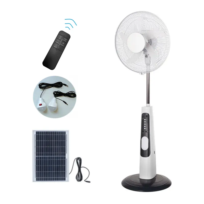 Solar Powered AC DC Rechargeable Fan Pric